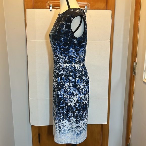 WHBM Black & Blue sheath dress - Picture 7 of 11